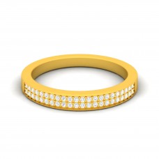 Classic Dainty Diamond Gold Ring 
